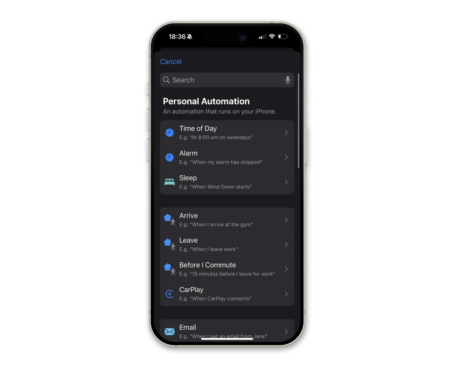 personal automation shortcuts ios