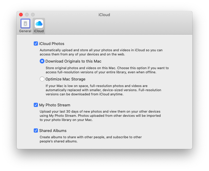 photo stream Apple Mac