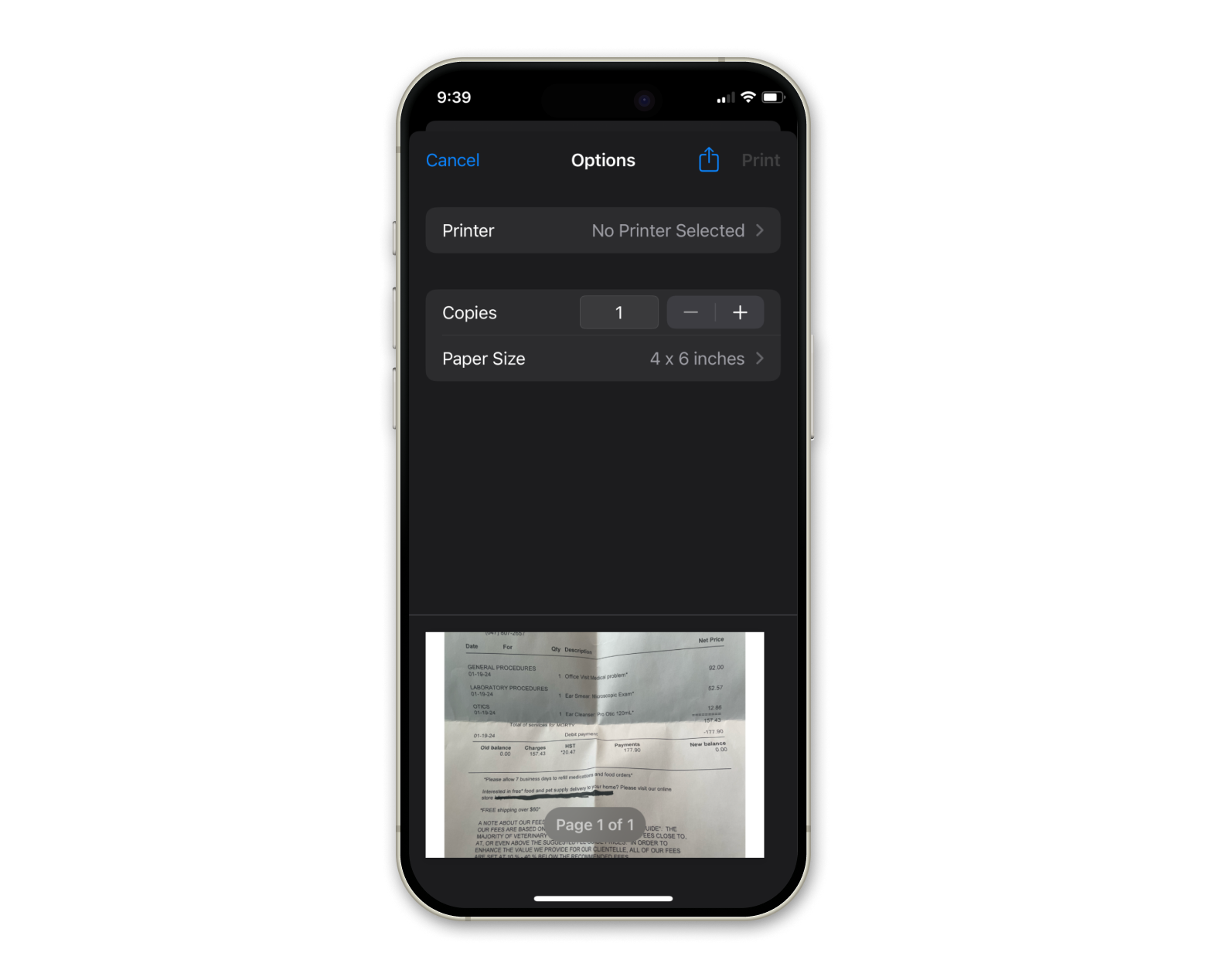 photos app phots to pdf saving iPhone