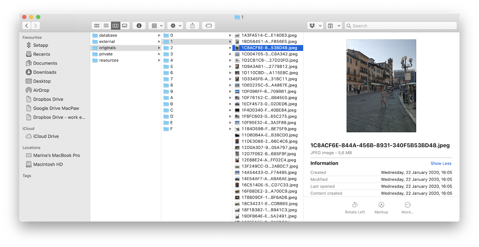 how to store and organize photos on mac