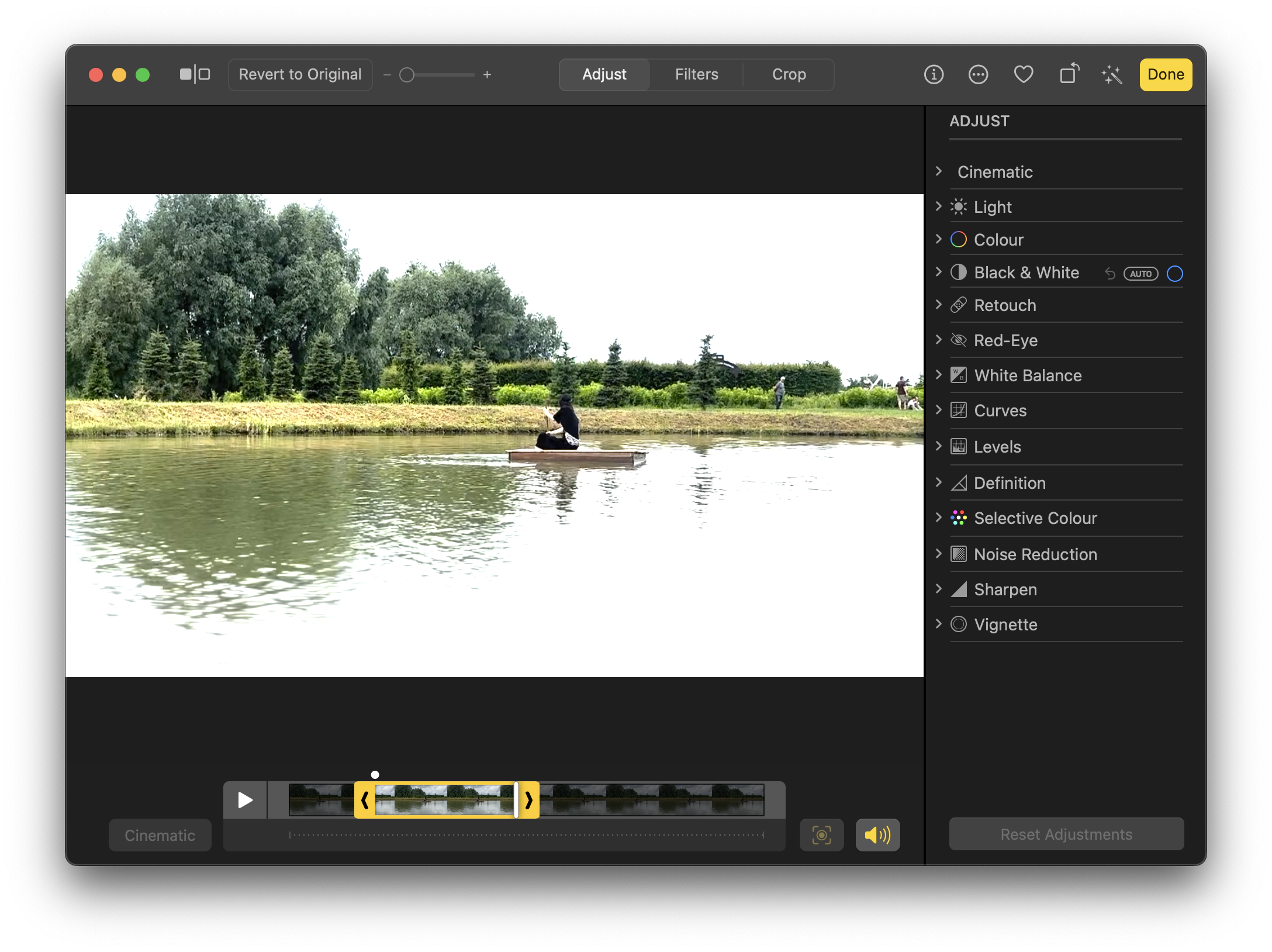 trim videos in Photos app on a Mac