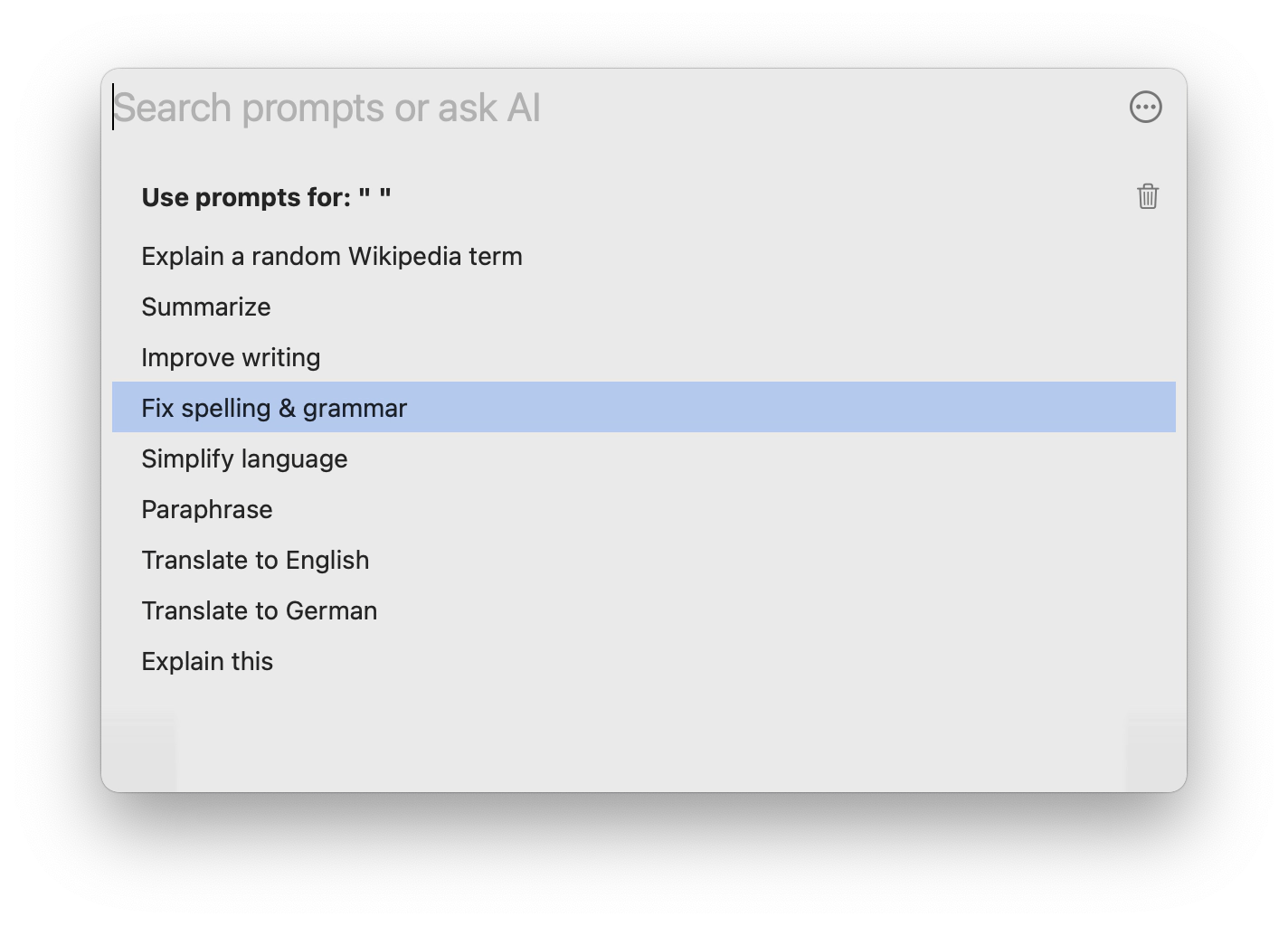 Plus AI writing assistant