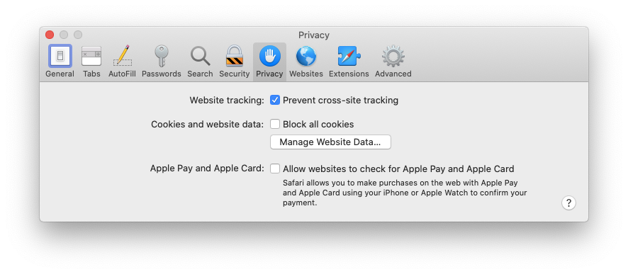 prevent tracking Safari Mac Apple