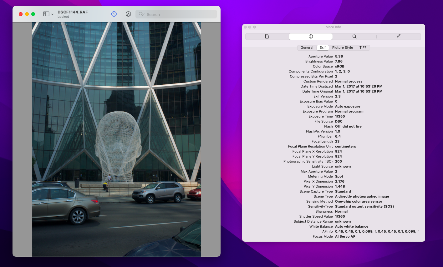 exif data viewer fro mac