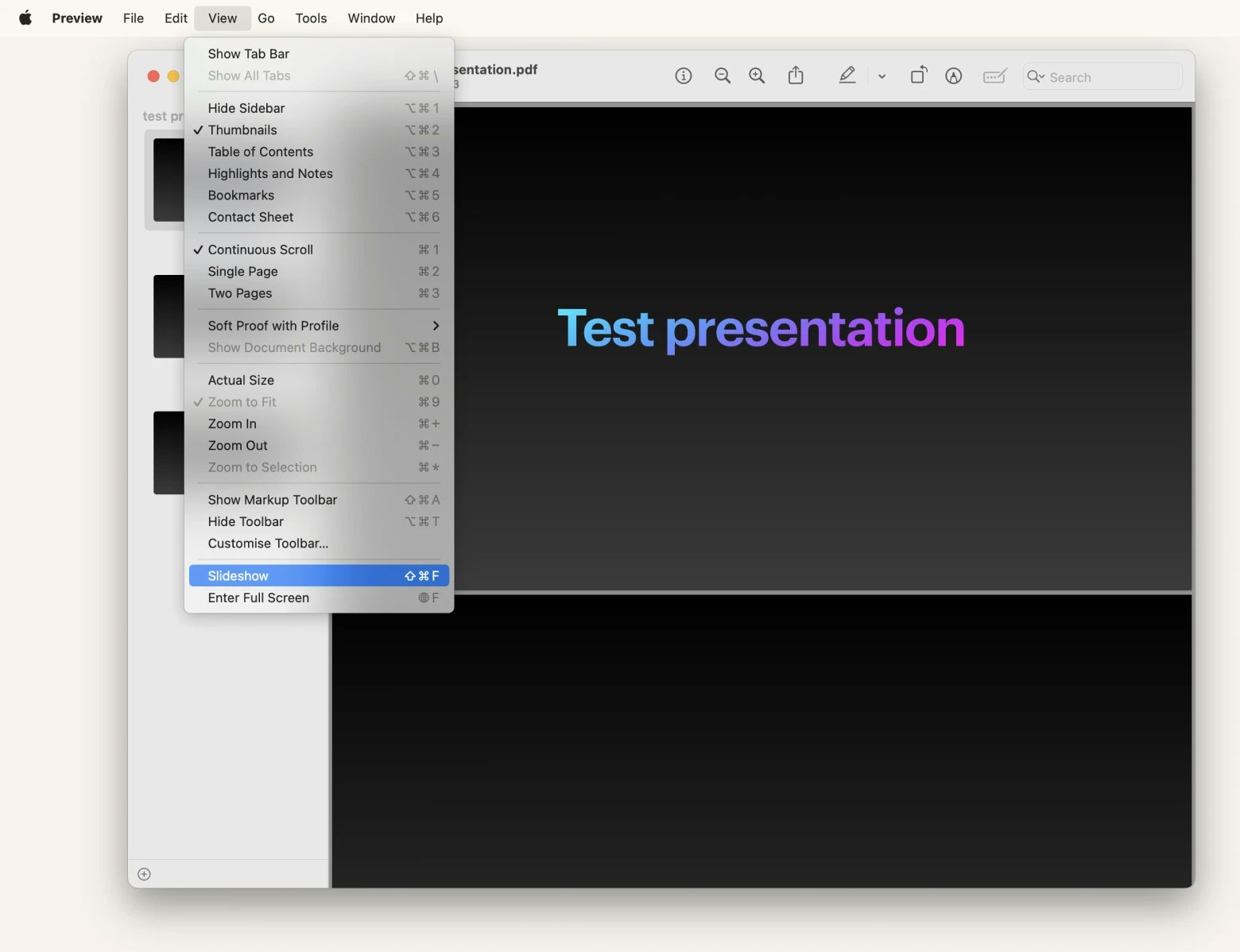 How to make a slideshow on Mac