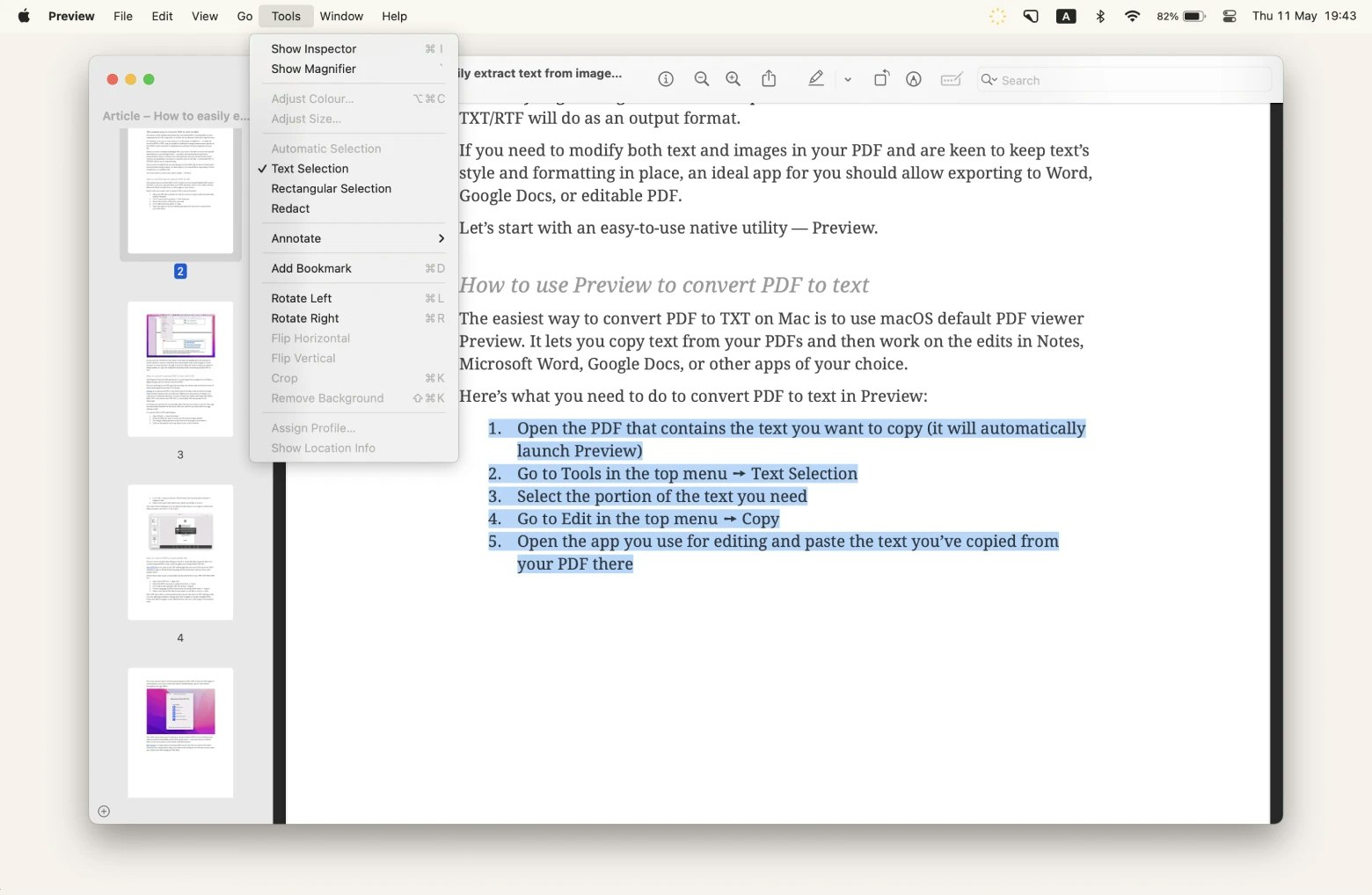 The right way to convert PDF to text