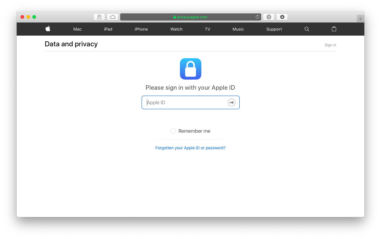 privacy apple