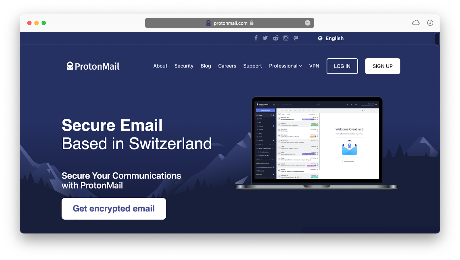 protonmail email provider mac