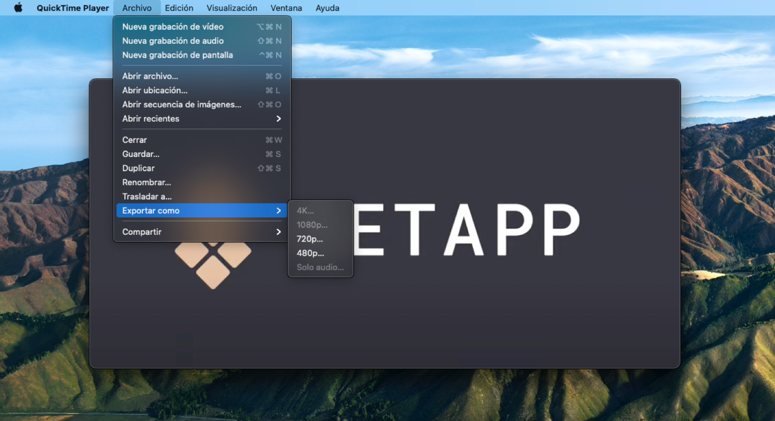 Cómo convertir MOV a MP4 en Mac
