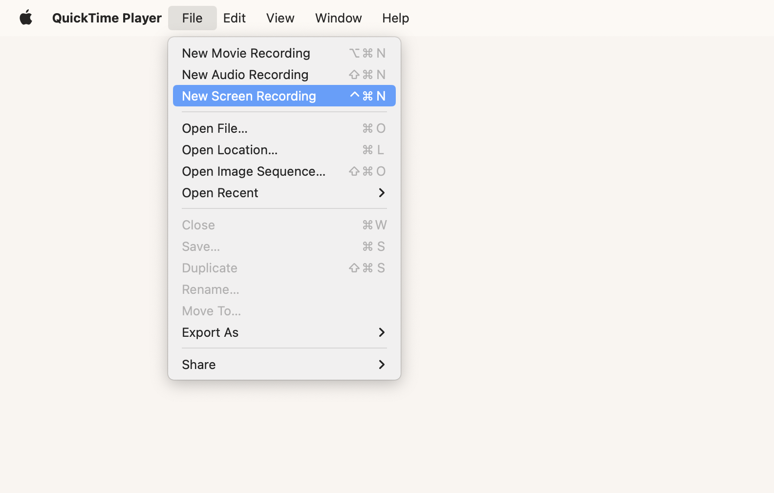 quicktime how to record a screen on mac