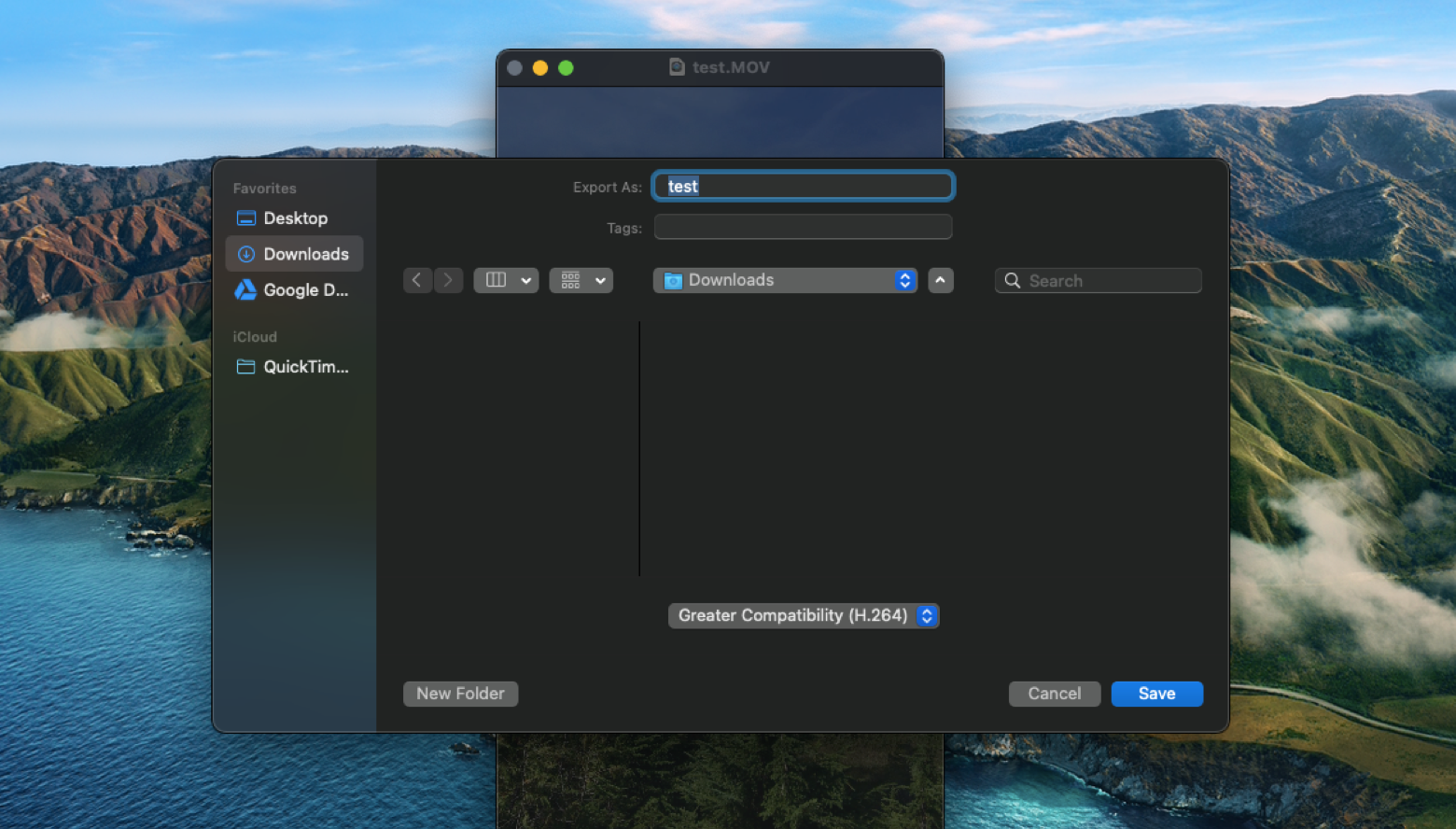 how to compress a video in quicktime