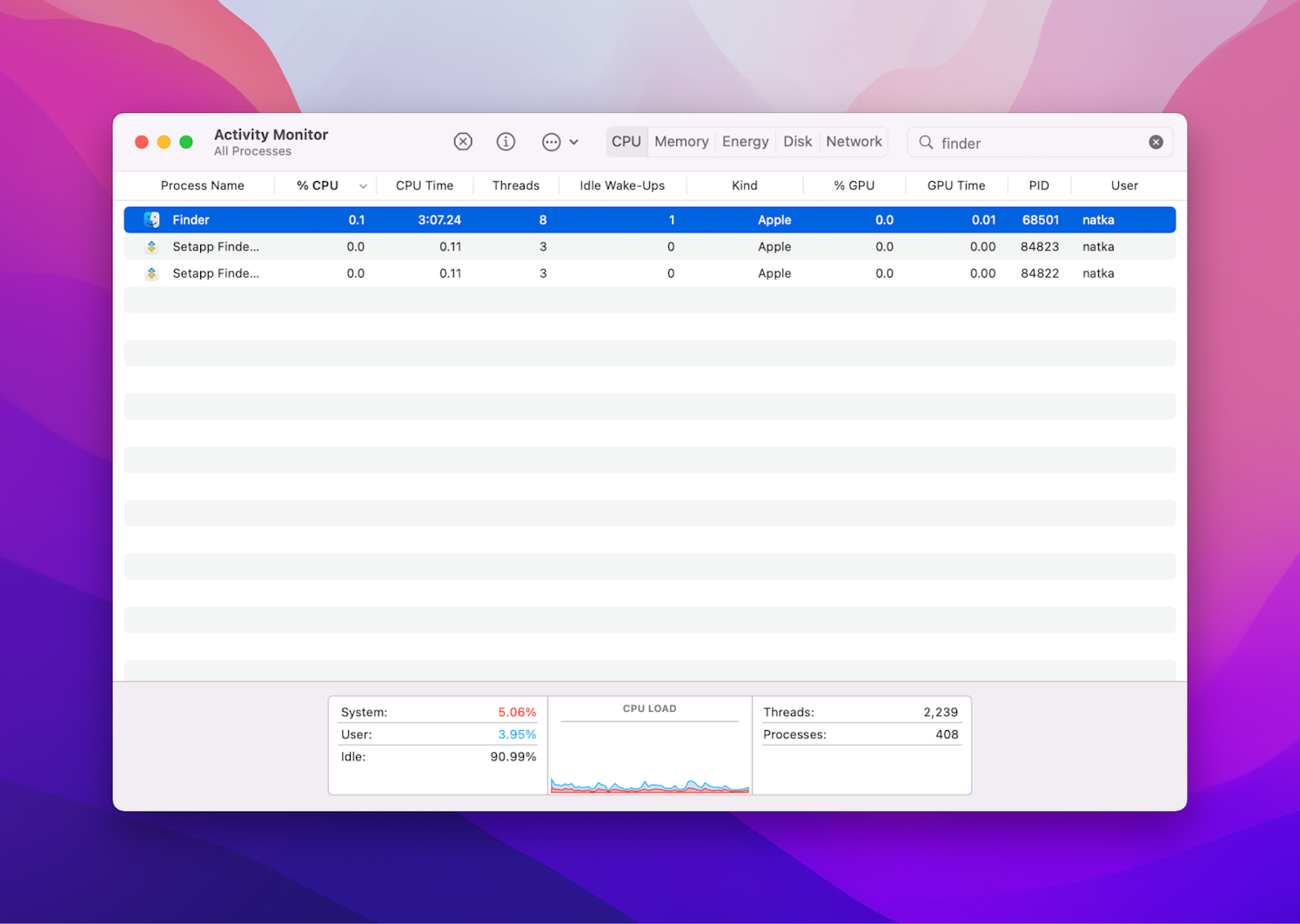 How to stop Finder action on Mac