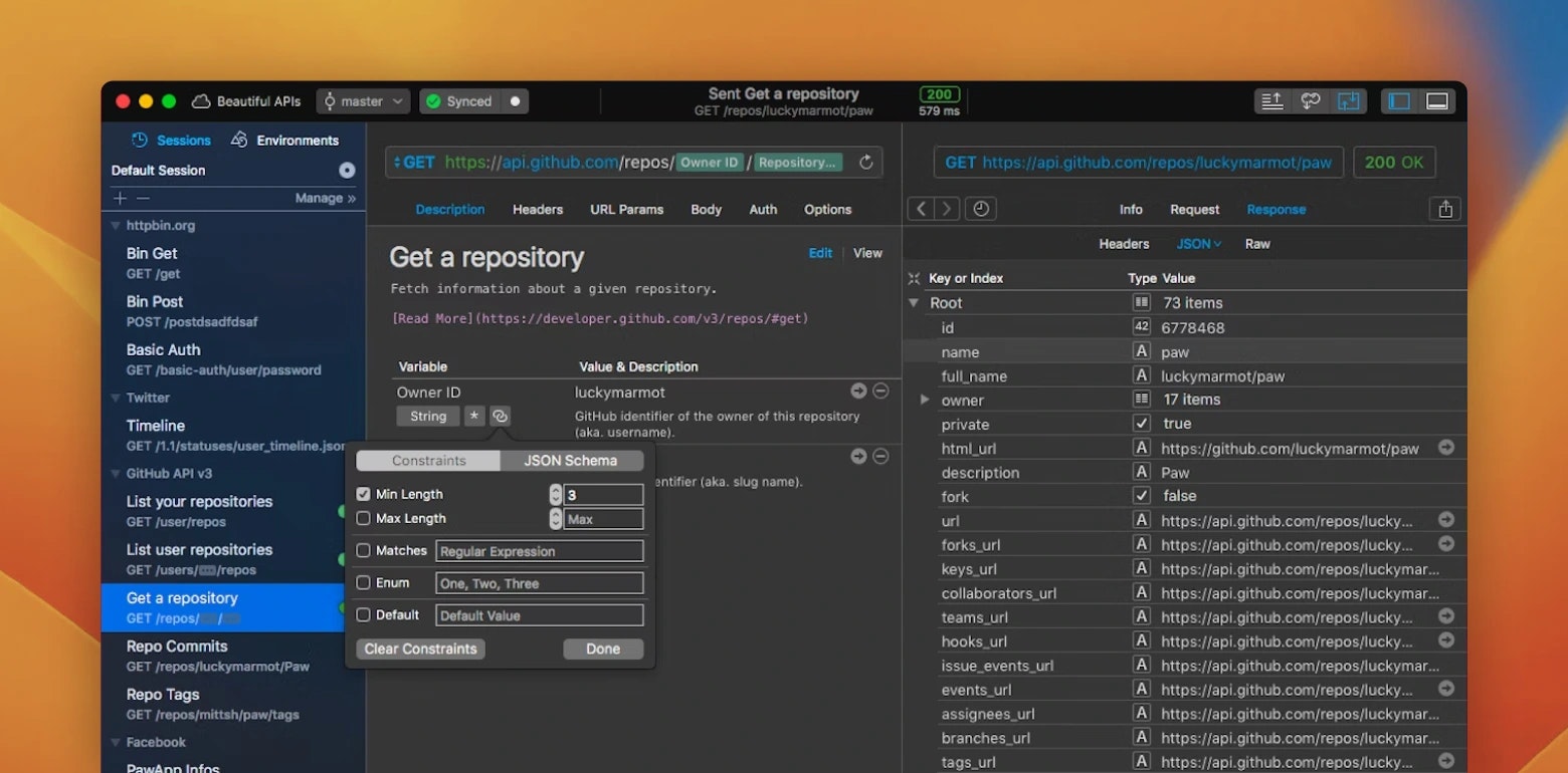 API debugging and testing tool