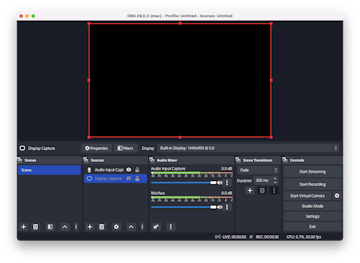 Enregistrement d'écran sur Mac en utilisant OBS