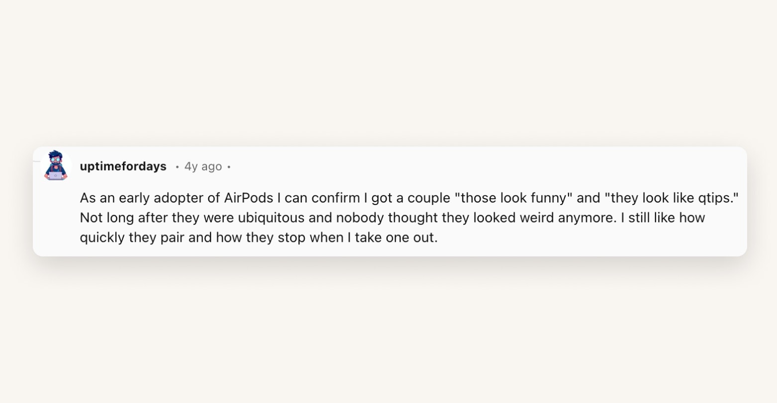 reddit airpods 1 comment