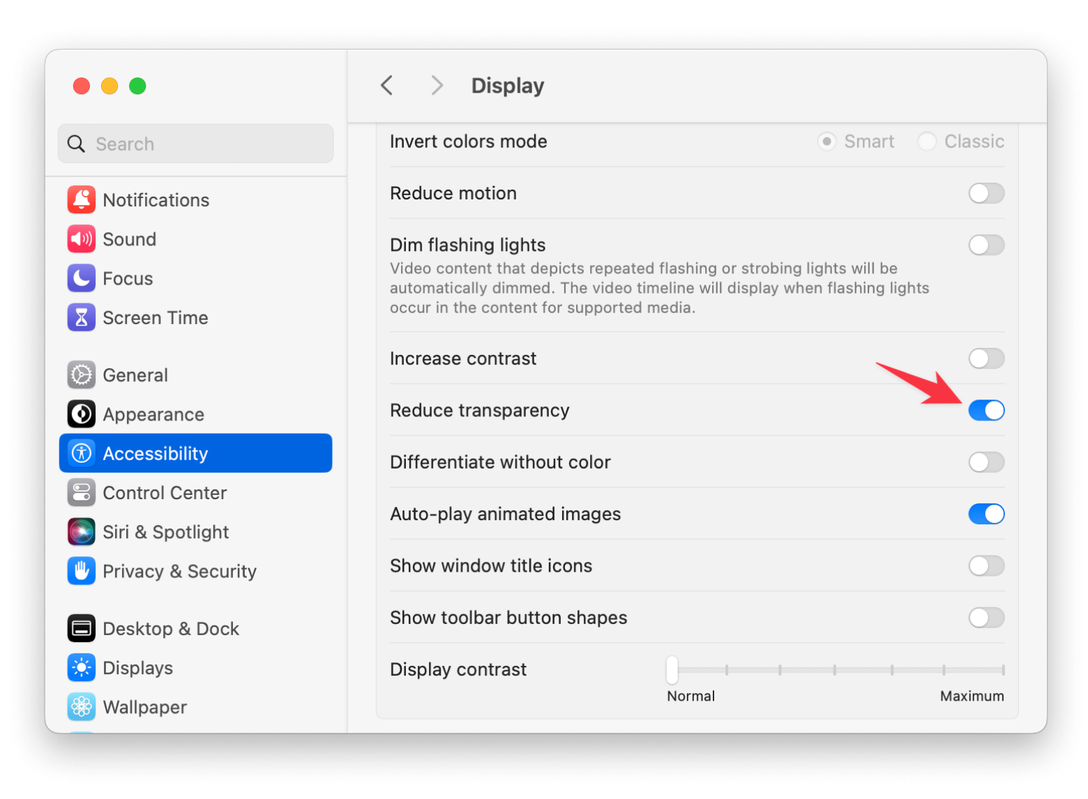 reduce transparency for windowserver mac high cpu