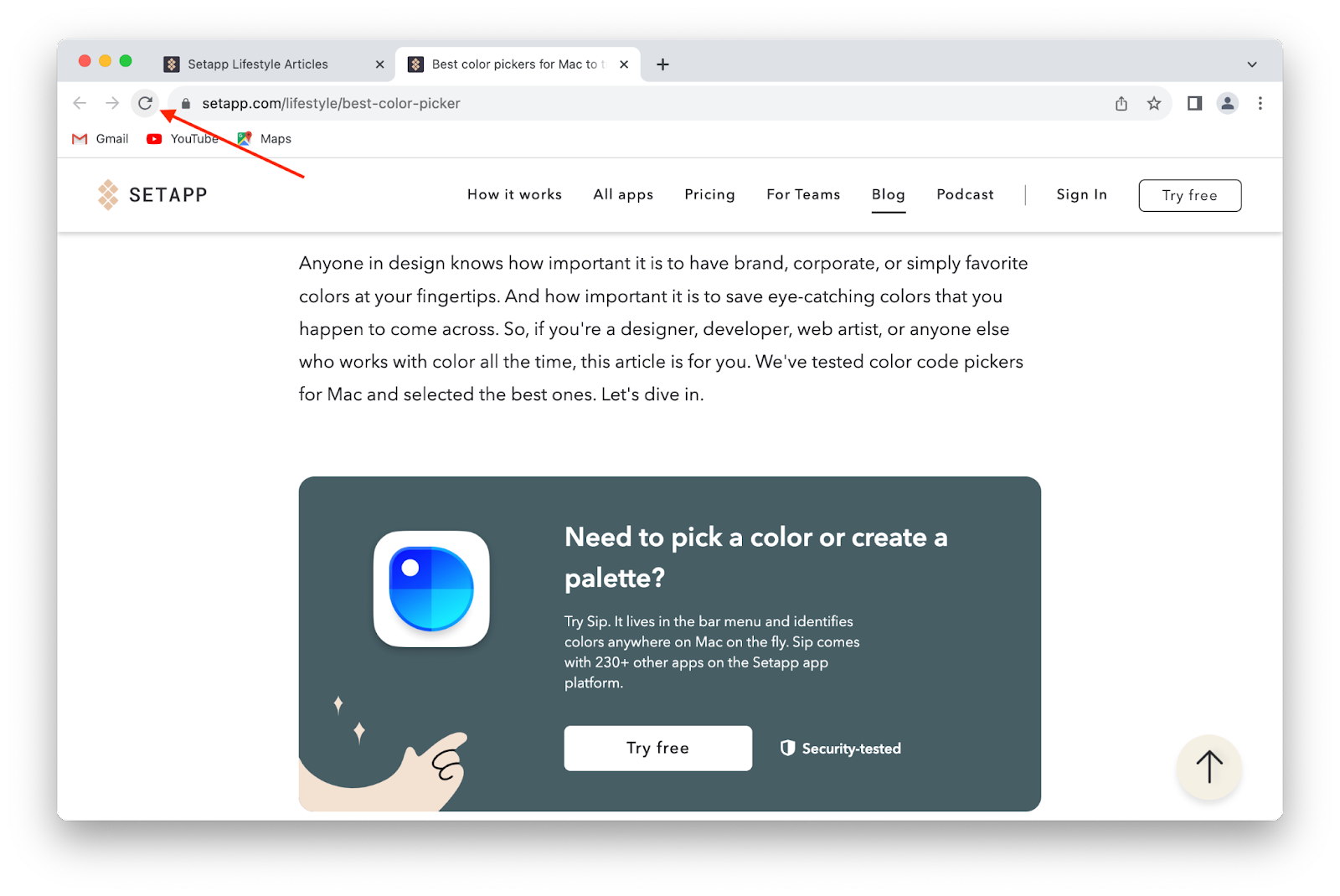 How to refresh on a Mac Setapp