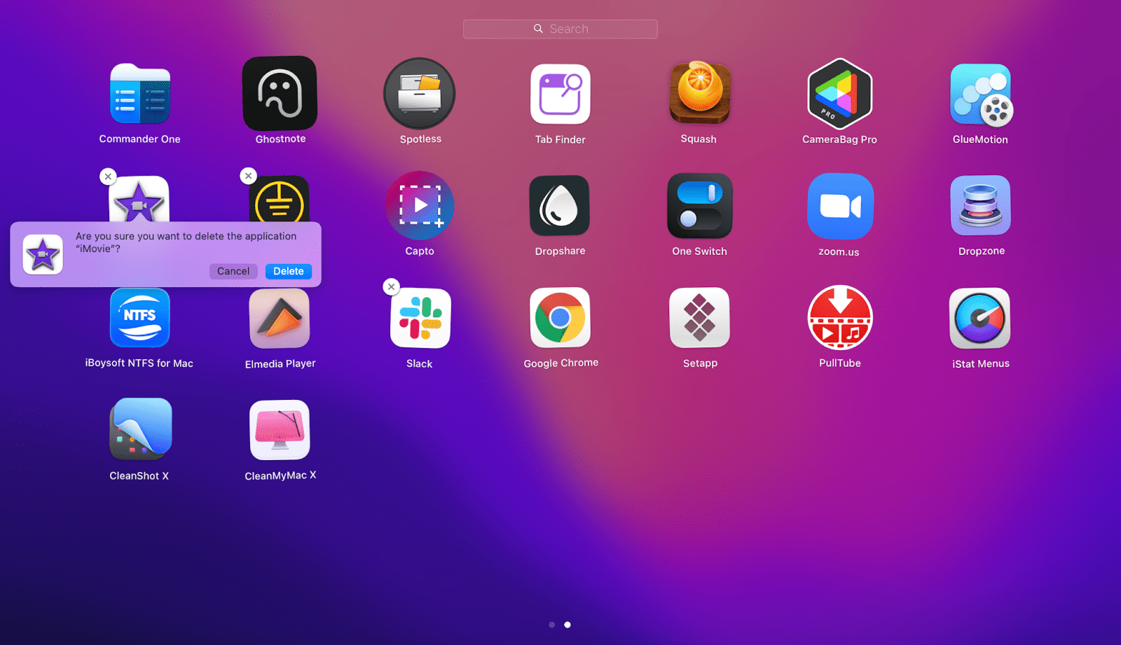 remove apps launchpad 