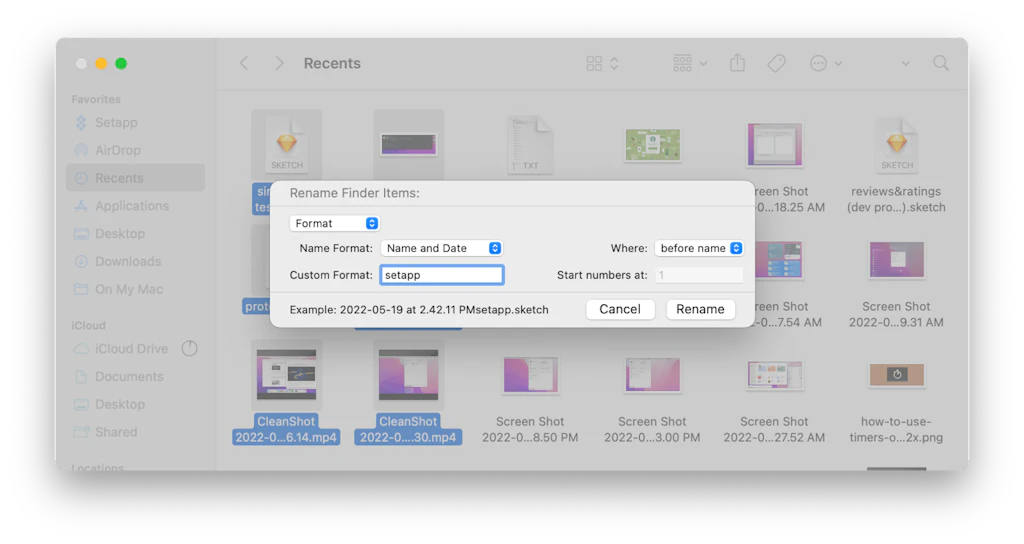 How to rename multiple files at once
