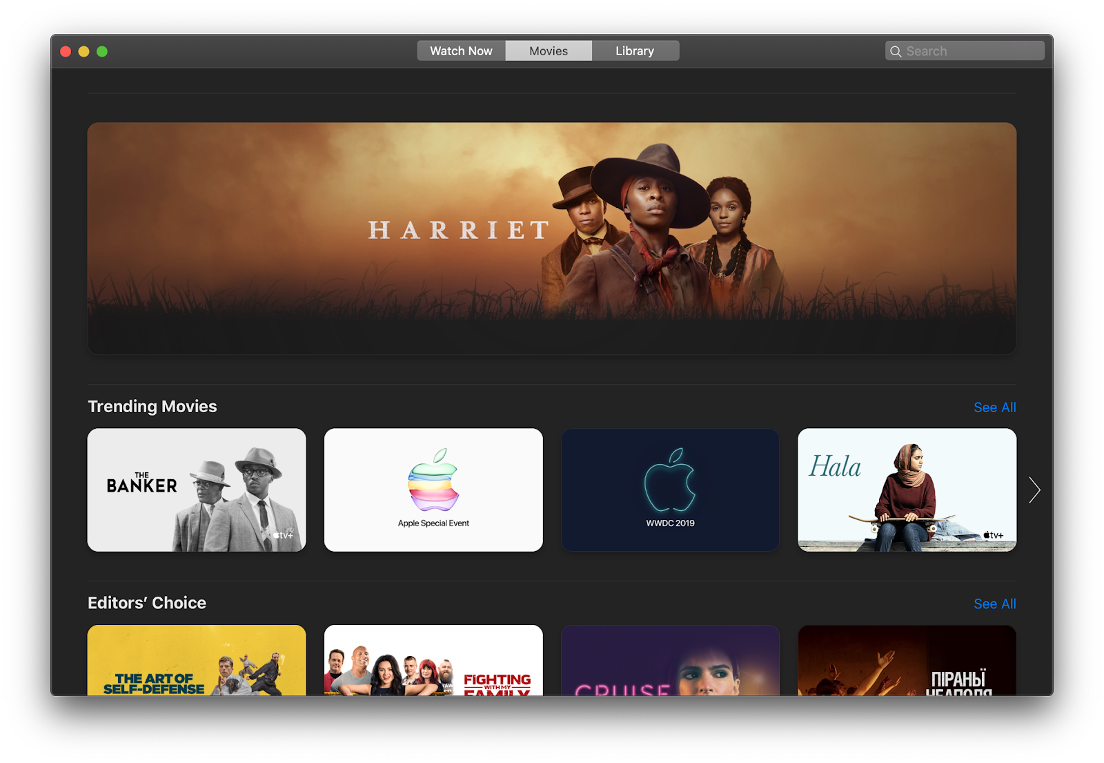 rent and buy movies on mac