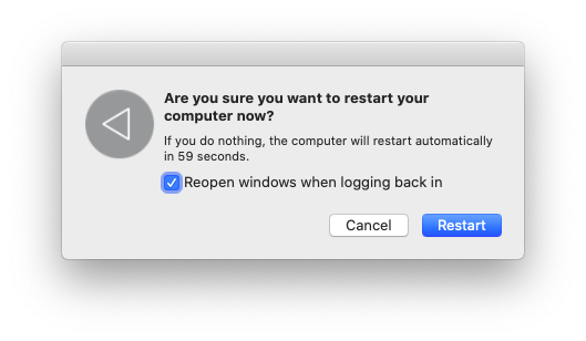 mac restart black screen twirling