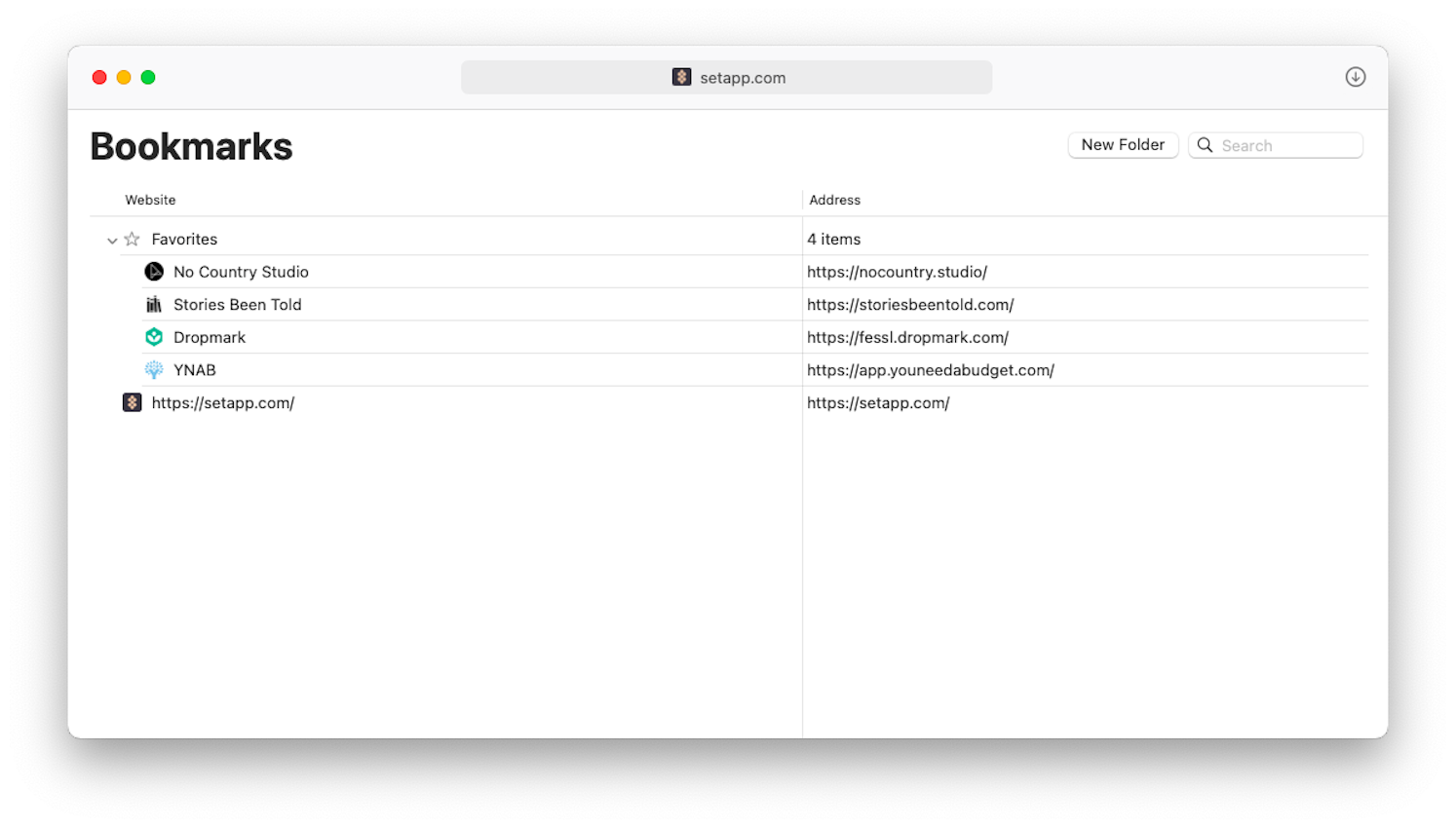 How to bookmarks on Mac