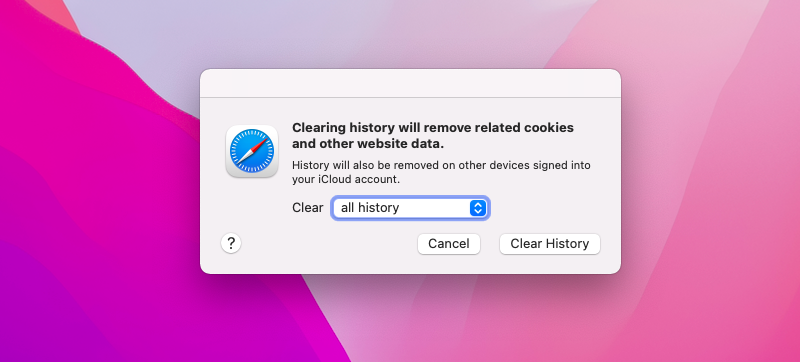 How to delete Safari history on Mac
