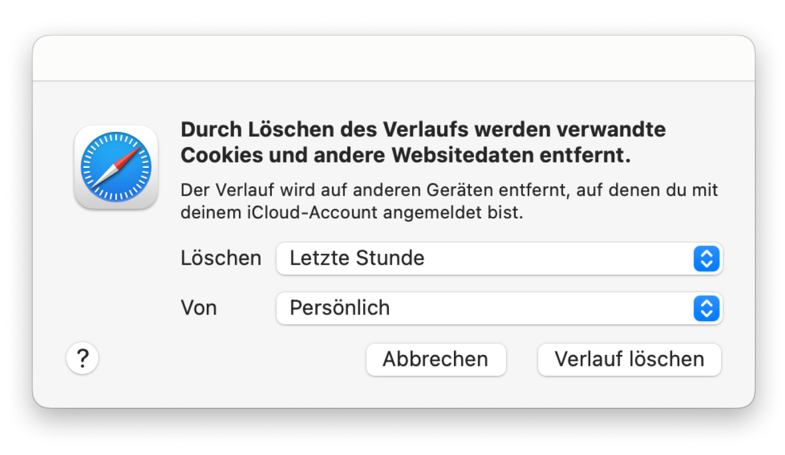 Safari verlauf loeschen optionen