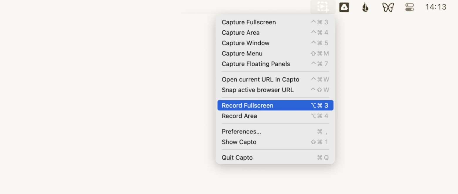 screen record with sound on mac using capto