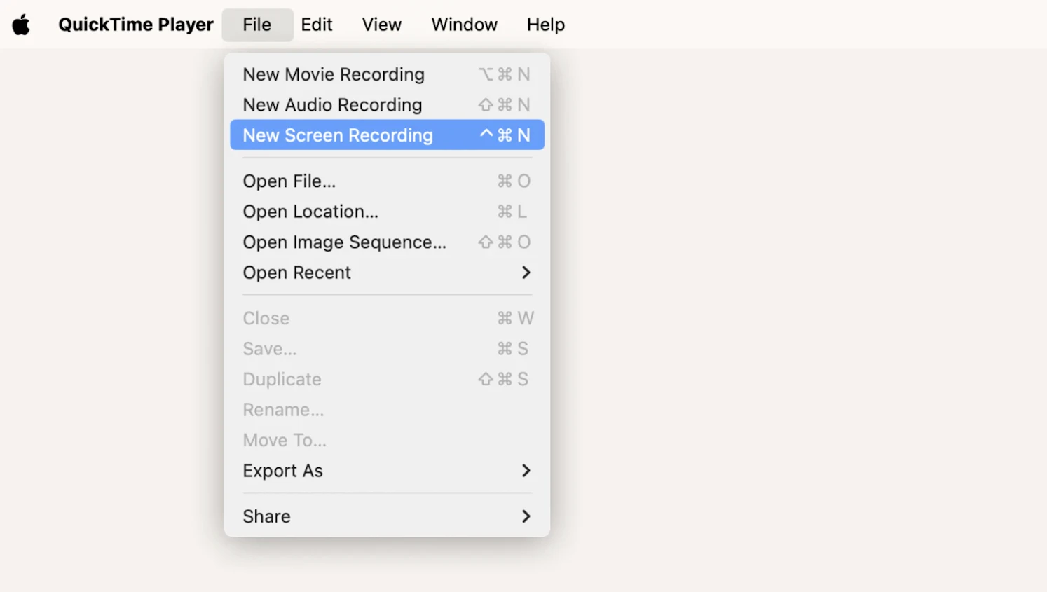 screen recording with quicktime