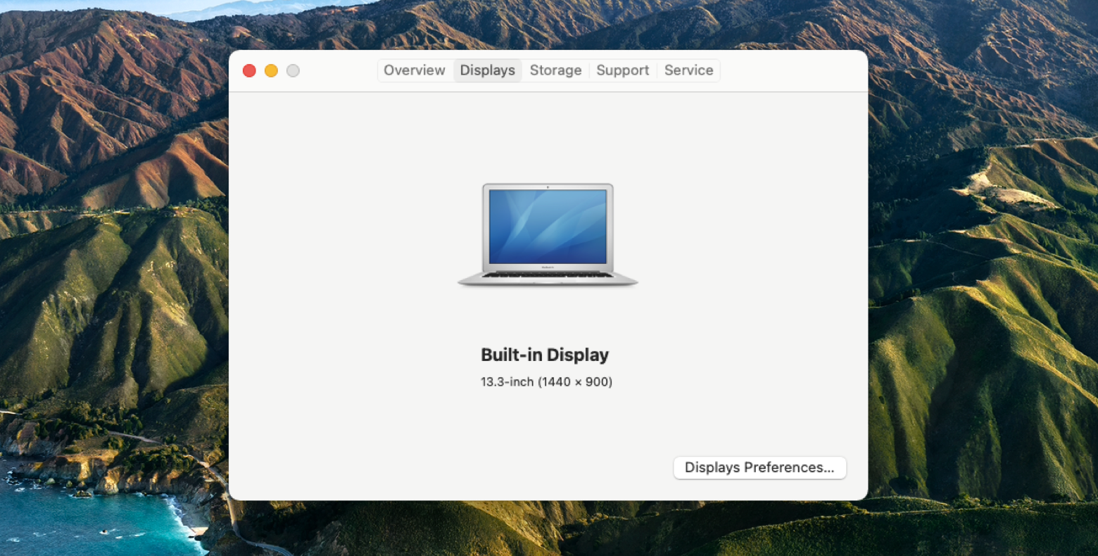 display resolution on Mac