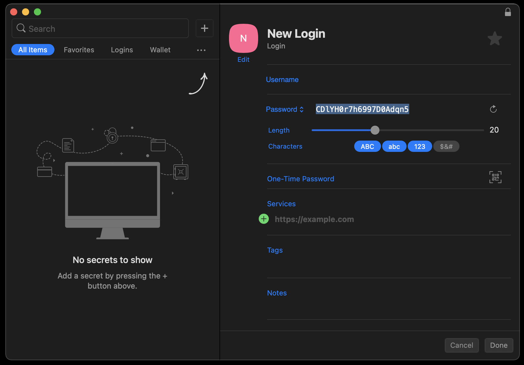 for mac edit the password for editing keychain