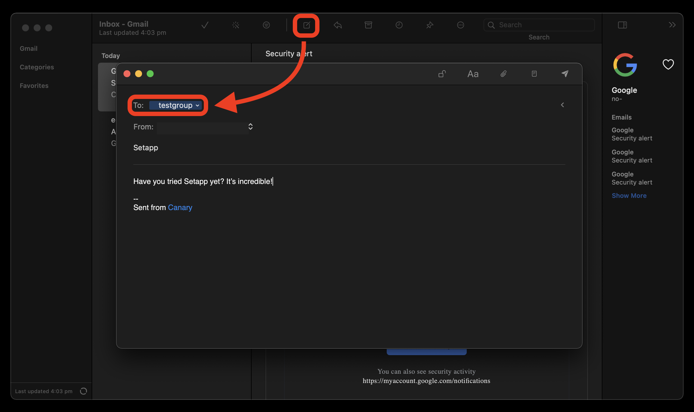 how to deactivate email popups in gmail on mac