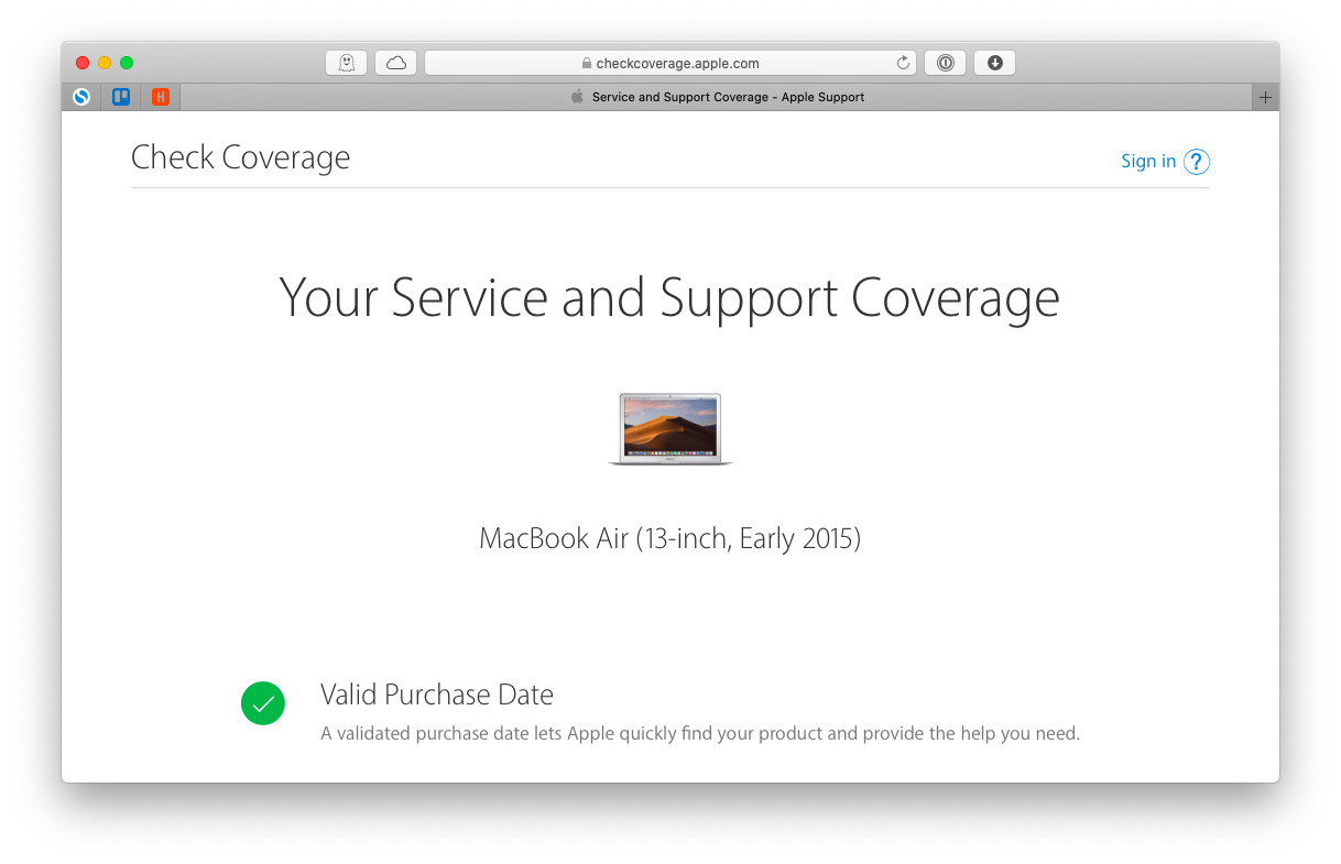 where to check for model number on my mac laptop early 2015 macbook air