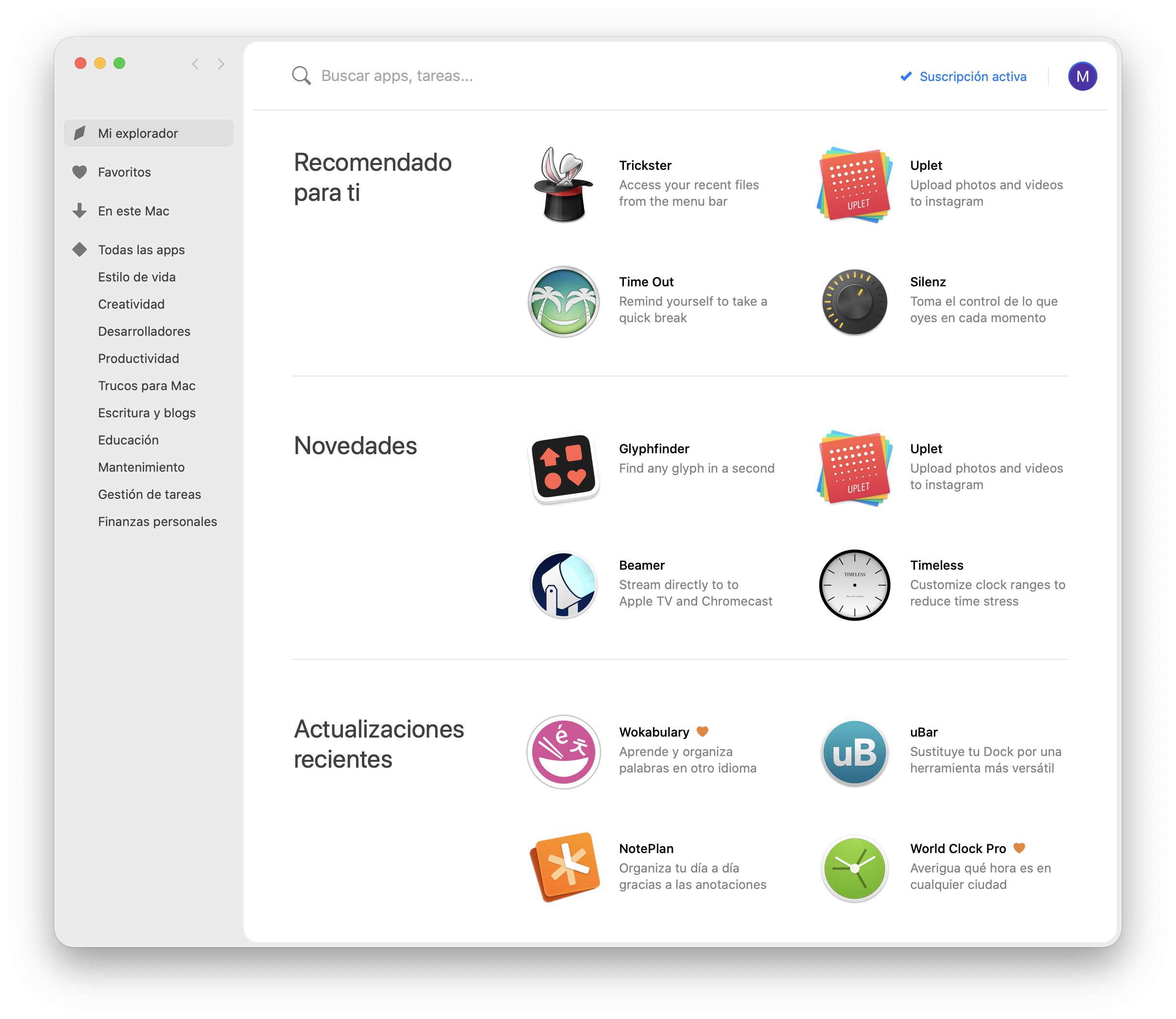 App Setapp Mac para teletrabajo