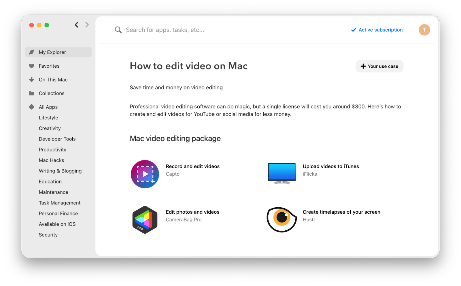How to edit video on Mac - video editing package