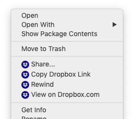 how to make a dropbox on mac