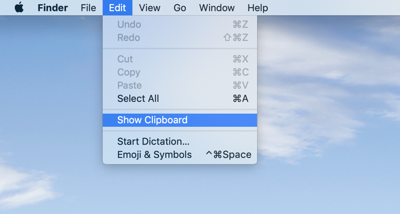 how to clip screenshot to clipboard mac