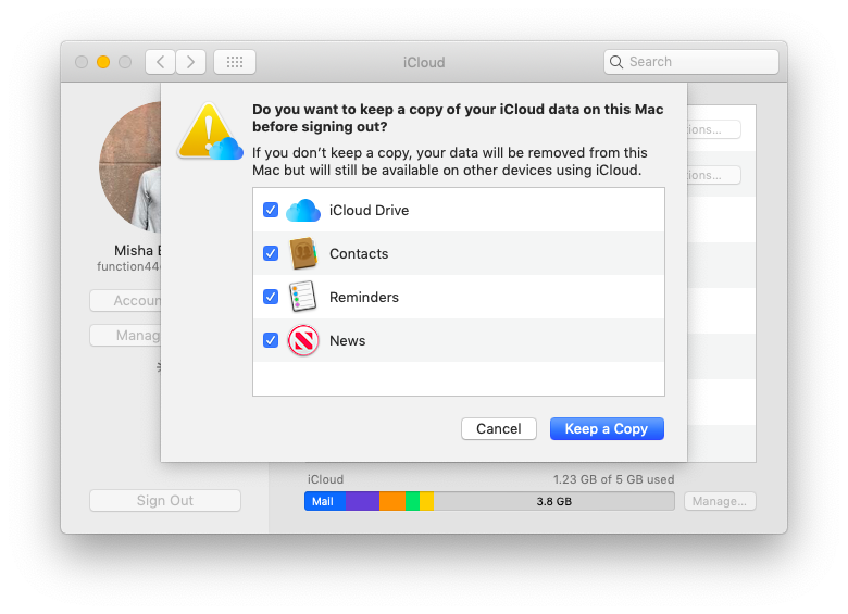create a new icloud email address on mac