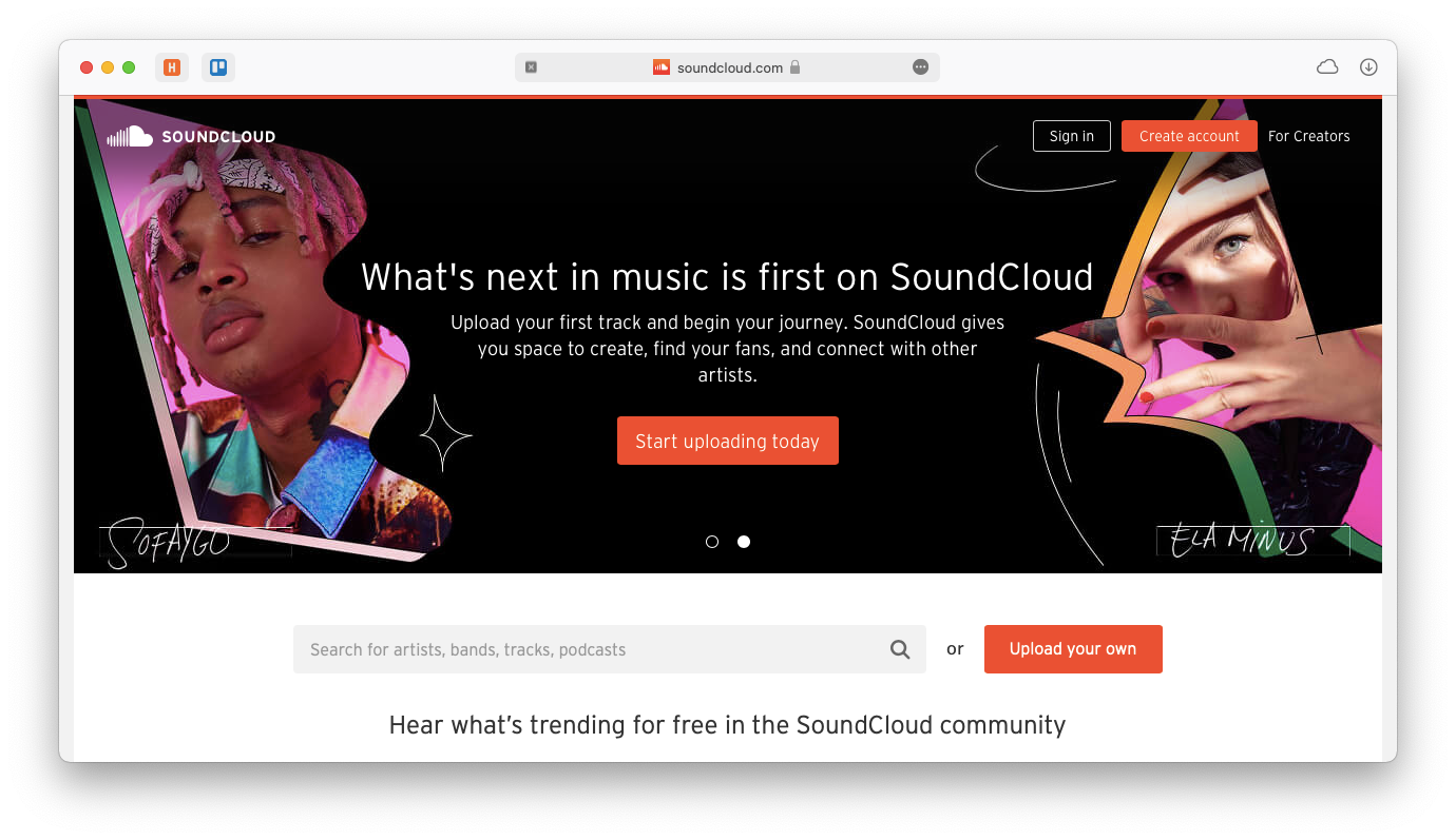 soundcloud streaming music app