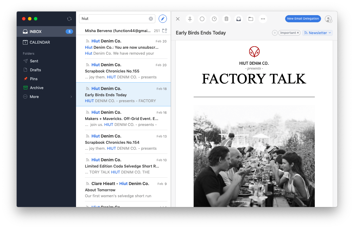 light email client for mac