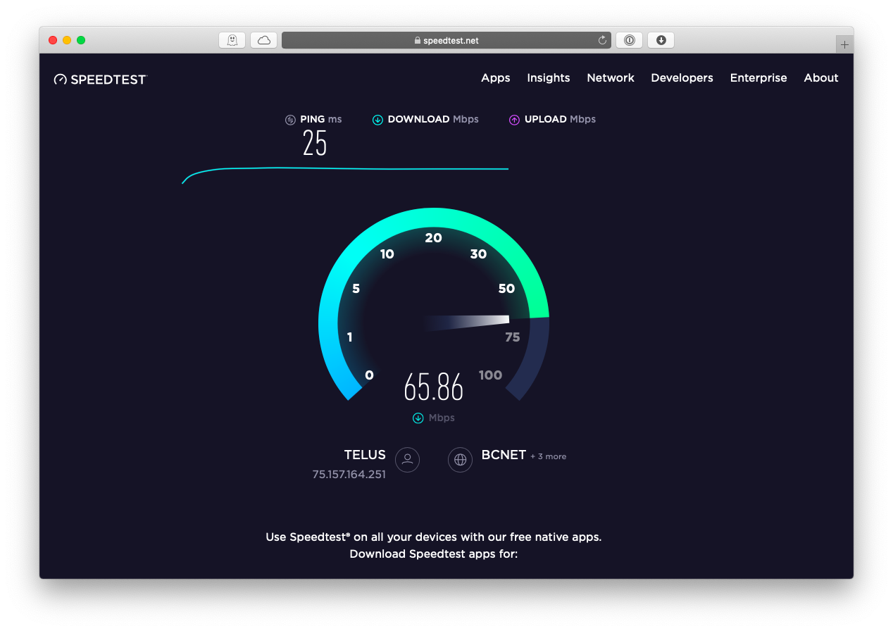 speed test Mac WiFi connection