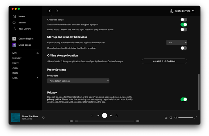 How to clear Spotify cache on Mac