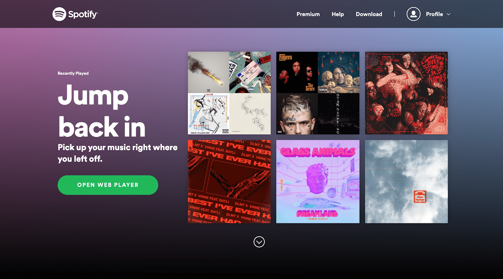 spotify web player not working 2017