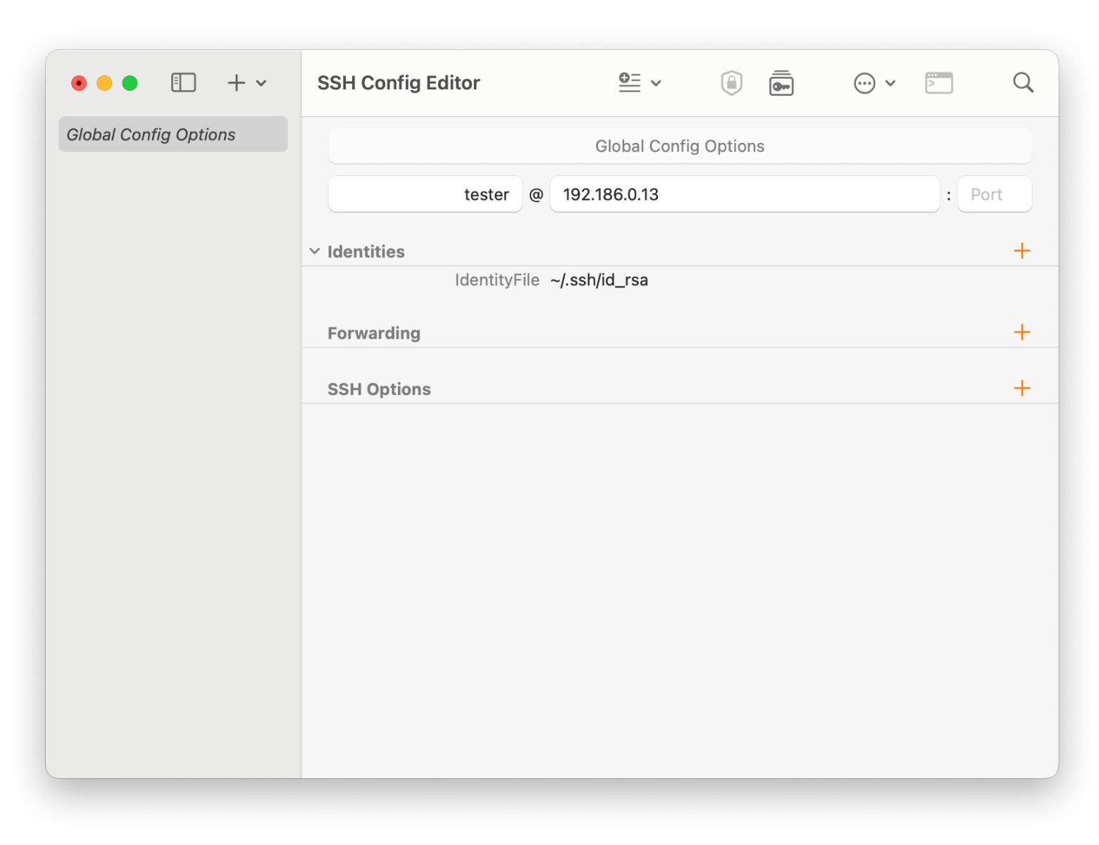 SSH Config Editor