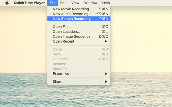 share iphone screen on mac quicktime