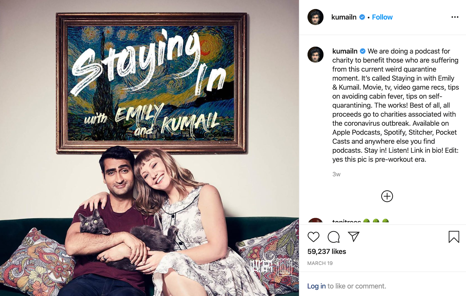 Staying In with Emily and Kumail