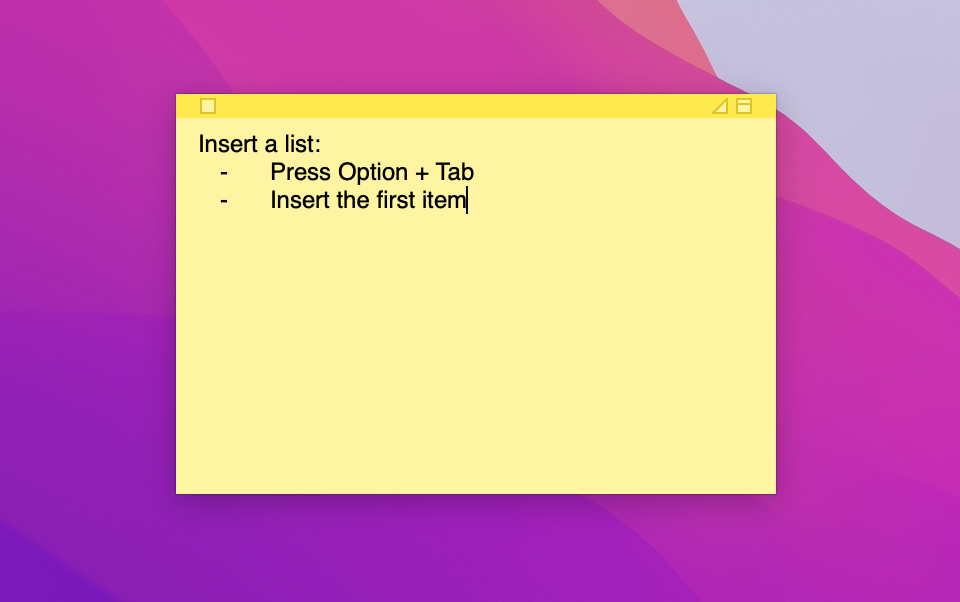 How to use Stickies on Mac