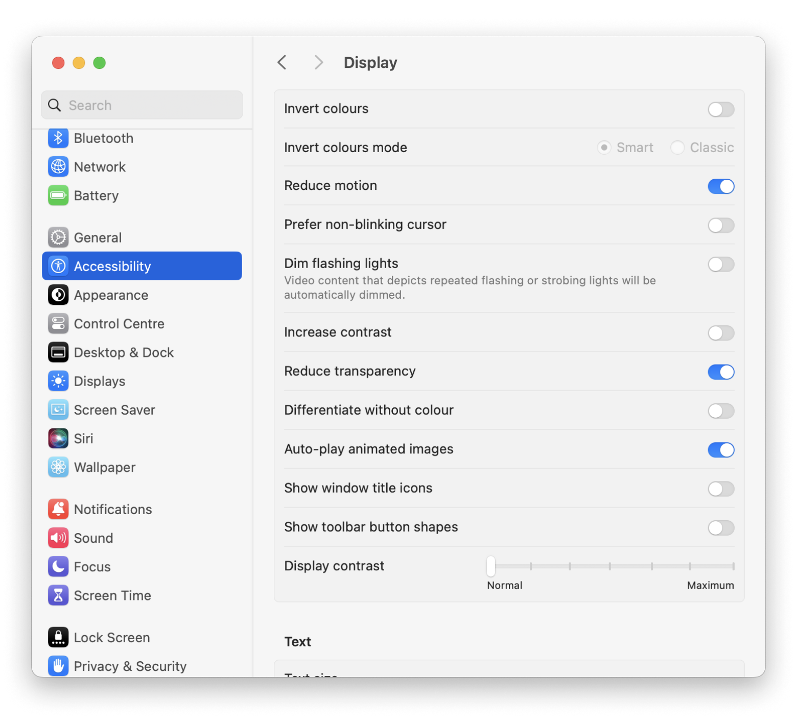 adjust Display settings