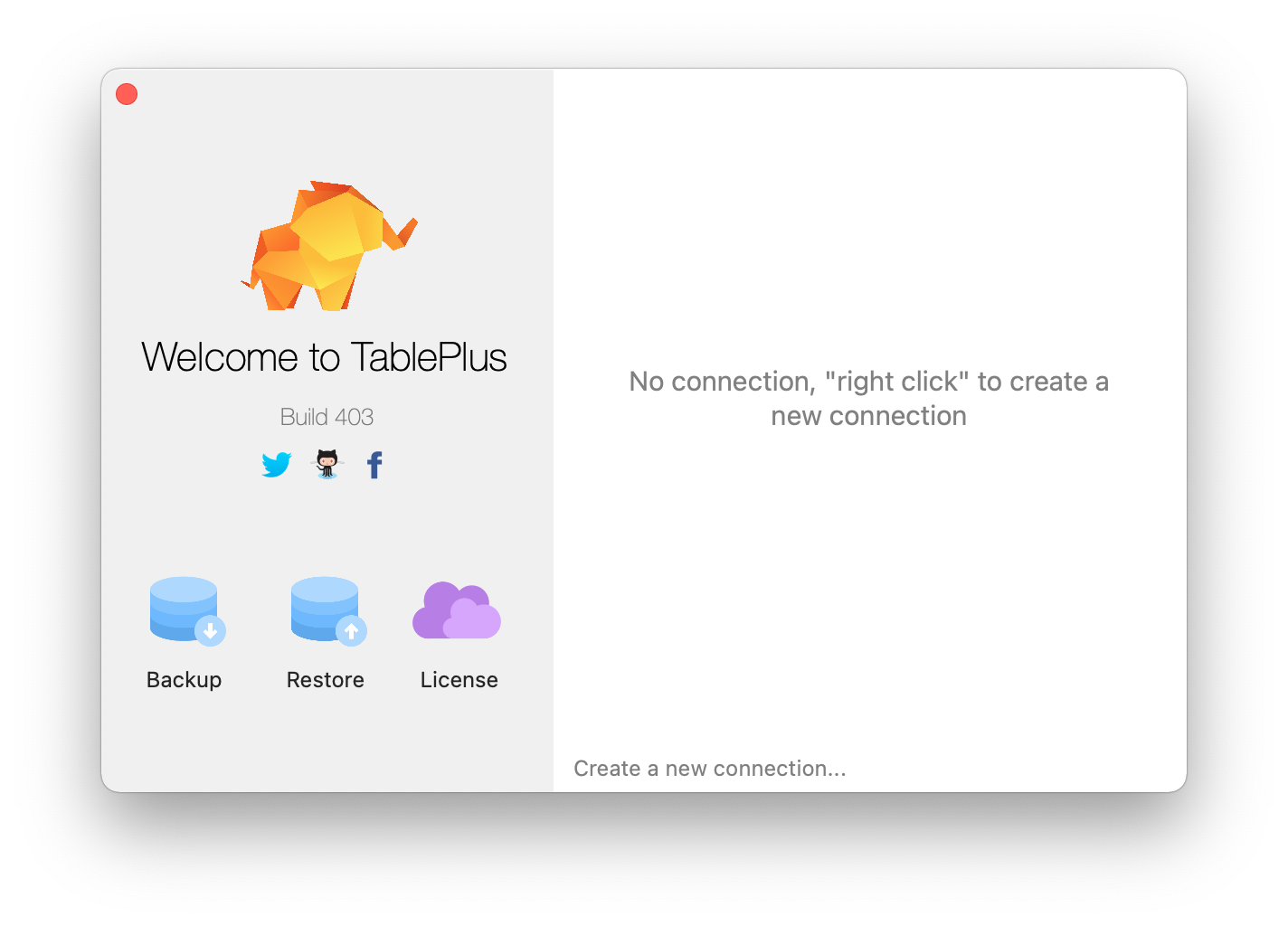 TablePlus 5.7 for mac instal